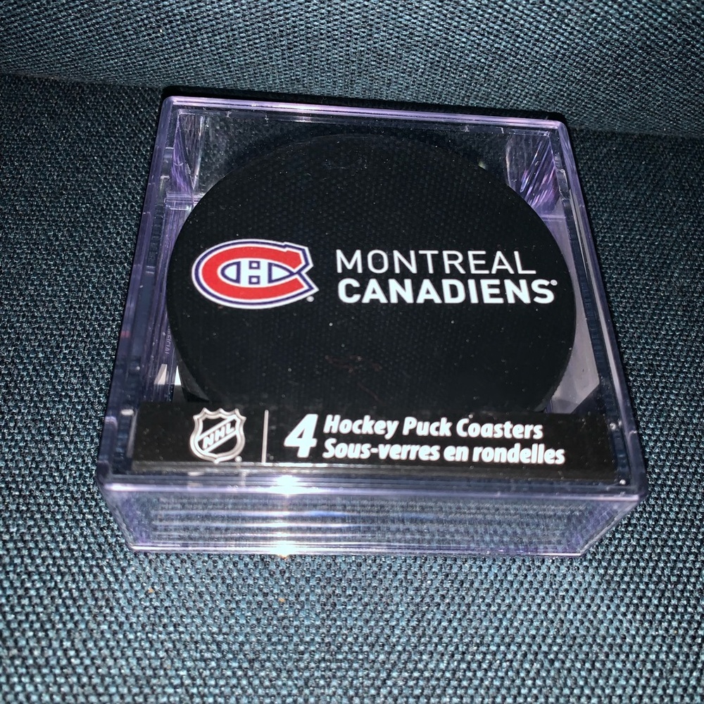 Montreal Canadiens Hockey Puck Coasters